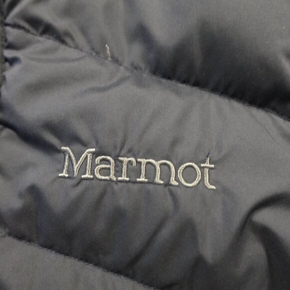 Marmot Montreal Coat down puffer jacket women's small navy 700 fill - Picture 3 of 16